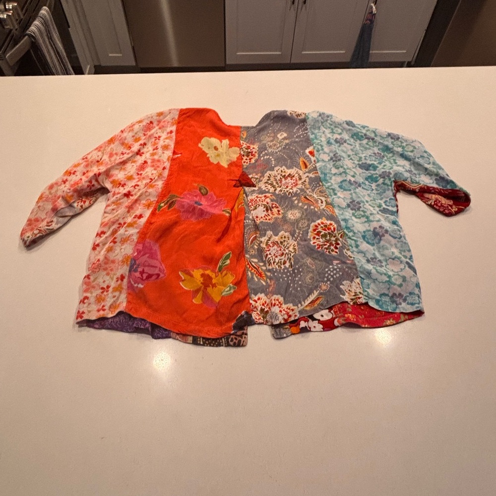 Sacred Threads Multicolor Patchwork Womens Blouse - image 3